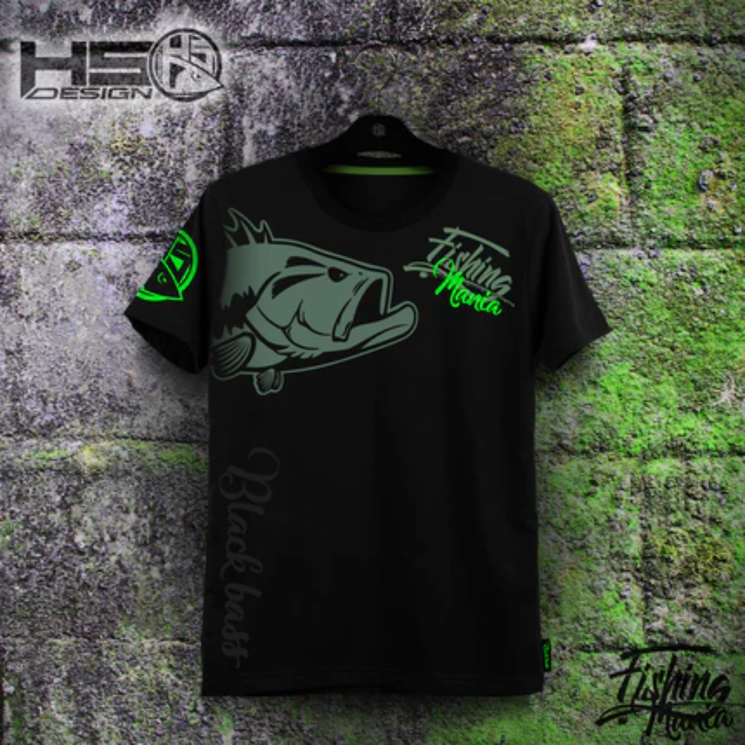 Hotspot Design - T-shirt Black Bass Mania