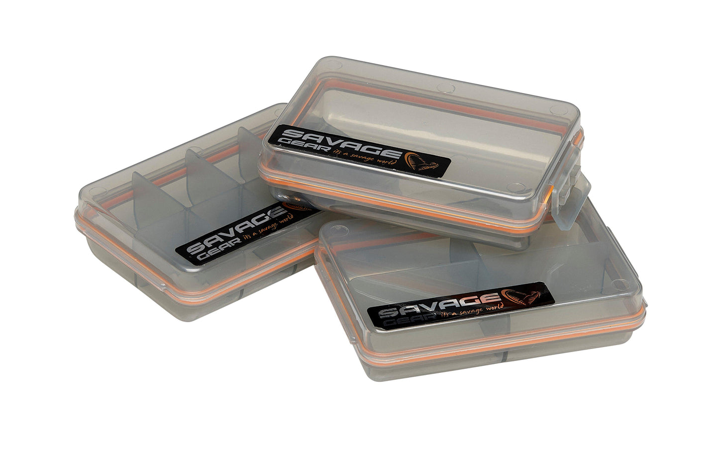 Savage Gear Taschenbox Smoke 3er-Set, 10,5 x 6,8 x 2,6 cm