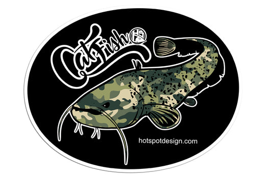 Hotspot Design - Sticker CatFish Camo cm 30x23
