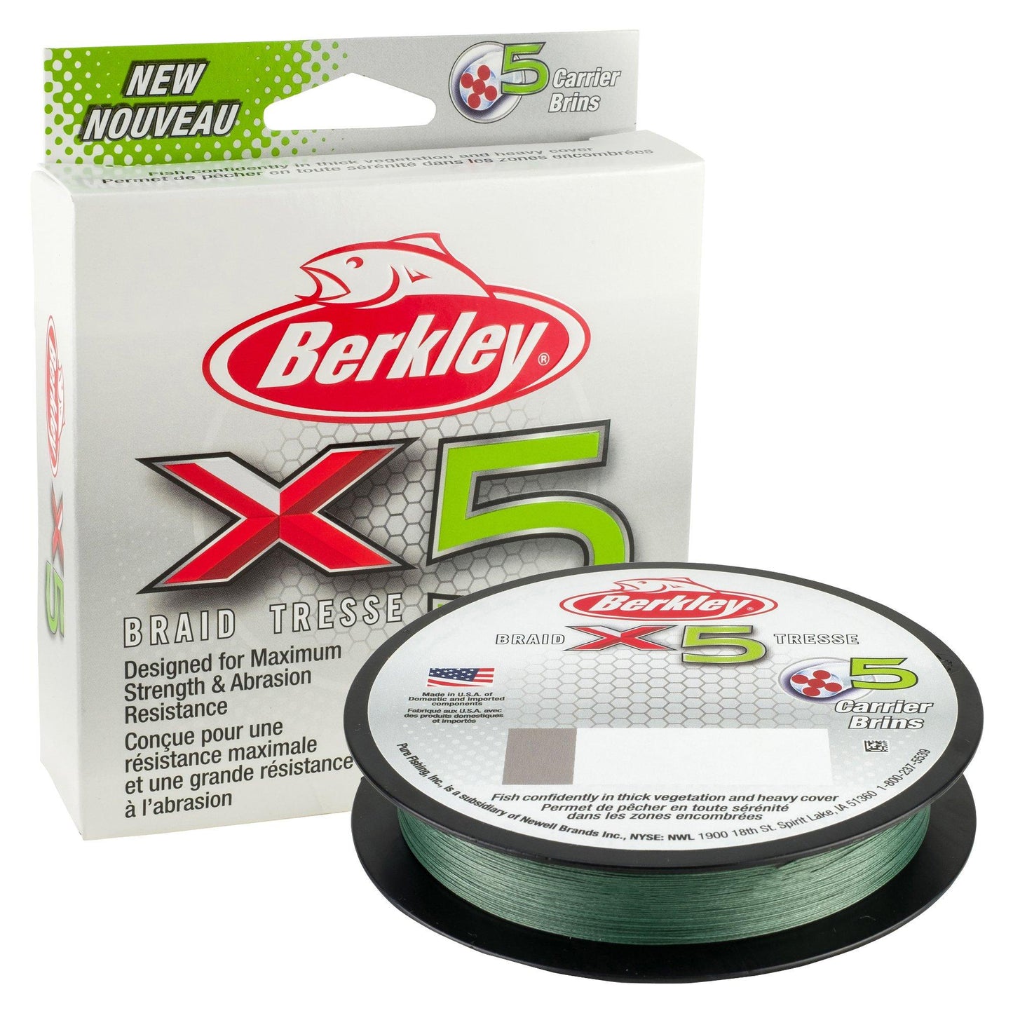 Berkley X5BFS15-22 BERKX5 .14MM150M 14.2K LVGRN