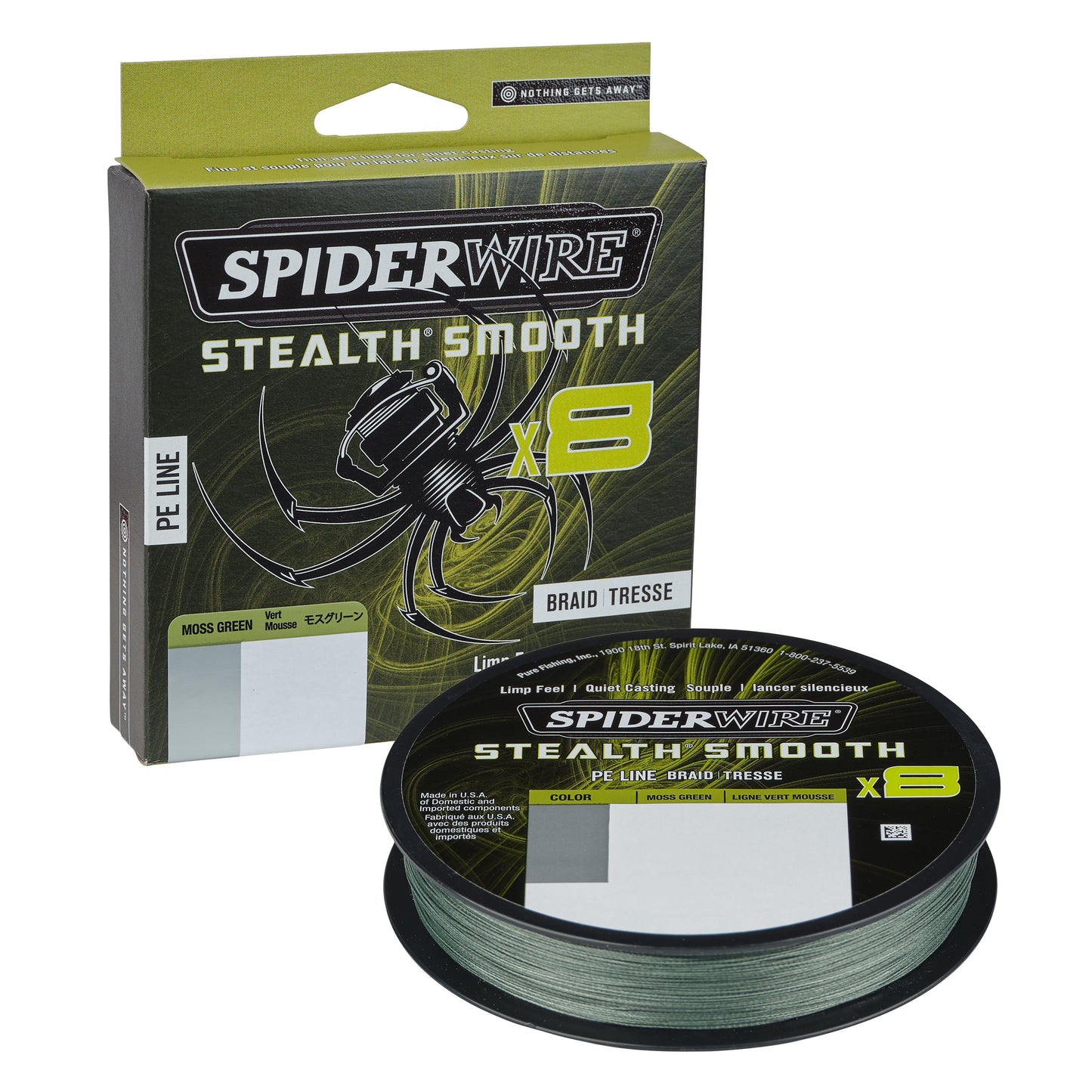 SpiderWire SS8SVP20-MGRNSSM8 .15mm 300M 16.5Kg MGR