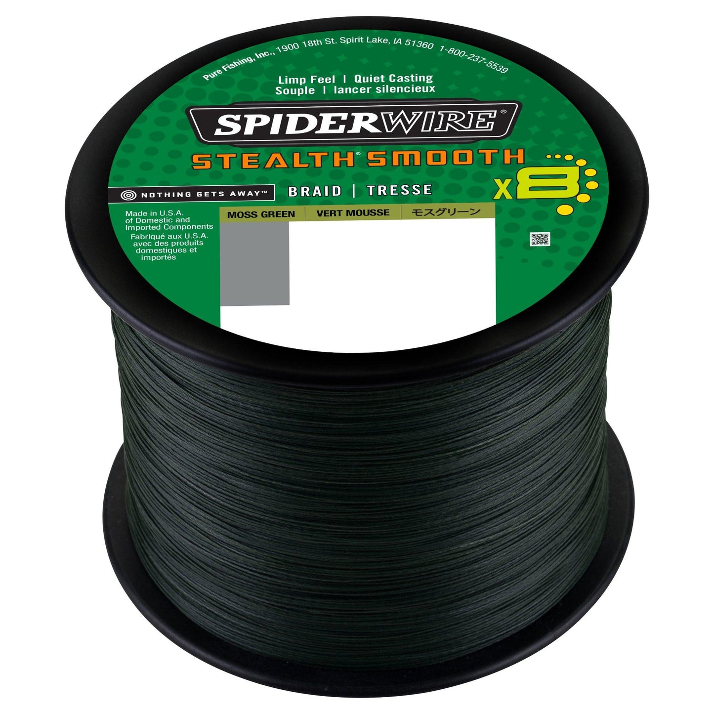 SpiderWire SS8SBK4-MGRNSSM8 .05mm 2000M 5.4Kg MGR