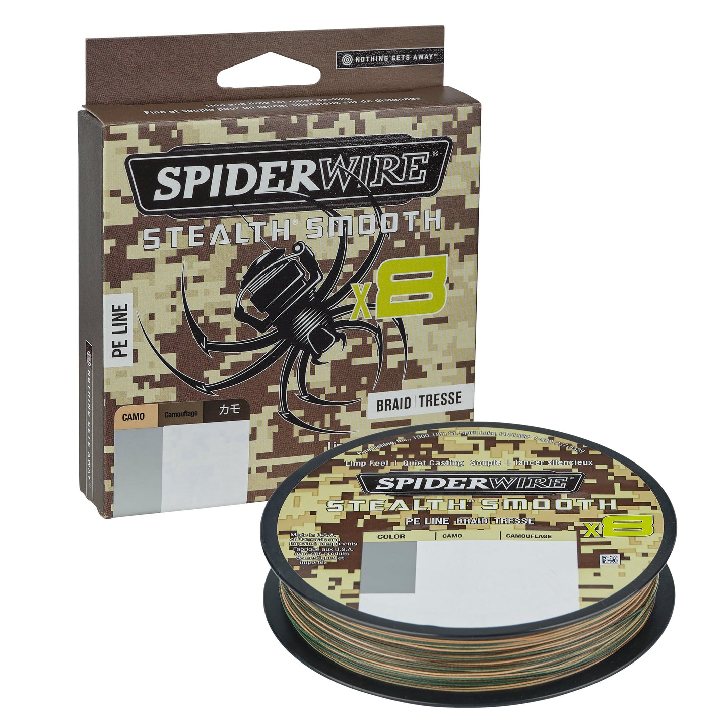 SpiderWire SS8SVP15-CSSM8 .13mm 300M 12.7Kg CAMO