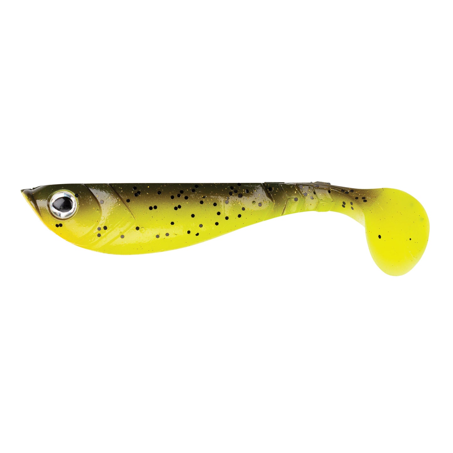 Berkley Pulse Shad 8cm 4pcs Brown Chartreuse