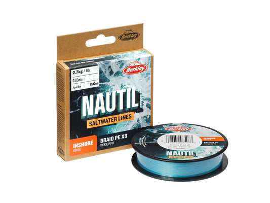 Berkley Berkley NAUTIL Braidx8 150m .30 AquaBlue