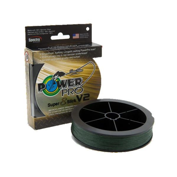 Power Pro Super 8 Slick V2 2740m 0,19mm 15kg Moss Green