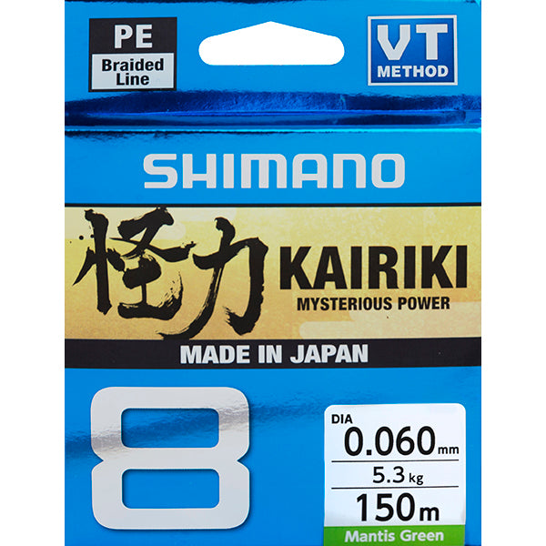 Shimano Kairiki 8 150m Mantis Green  0.315mm/33.5kg