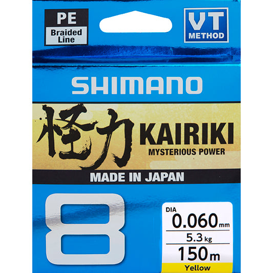 Shimano Kairiki 8 150m Yellow  0.230mm/22.5kg