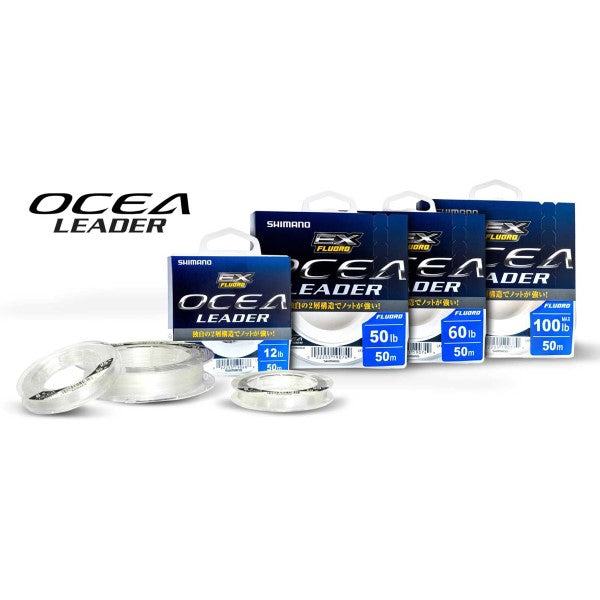 Line Ocea EX Fluoro Leader 50m 0.577mm 40lb Clear