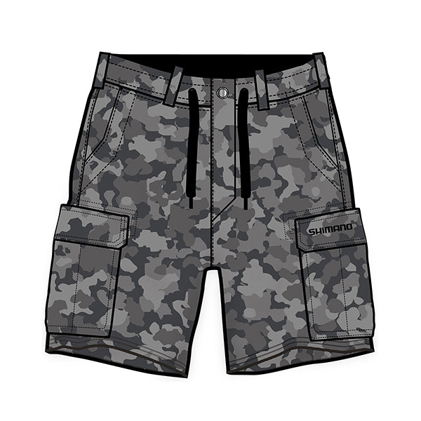 SHM Cargo Shorts Grey Camo M