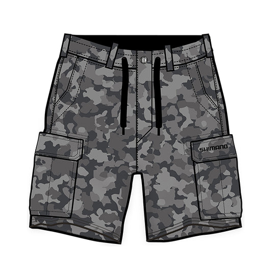 SHM Cargo Shorts Grey Camo M