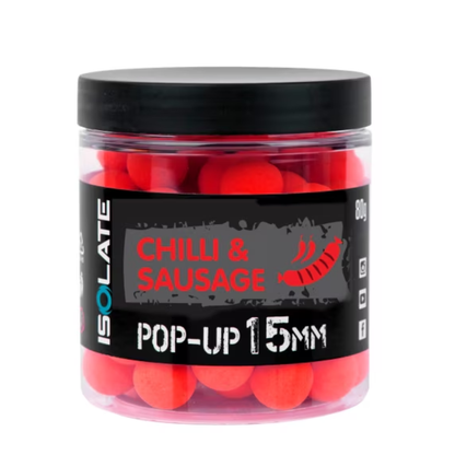 Shimano Bait IsolatePop-Up Chilli Sausage 15mm - 80g fluo Red