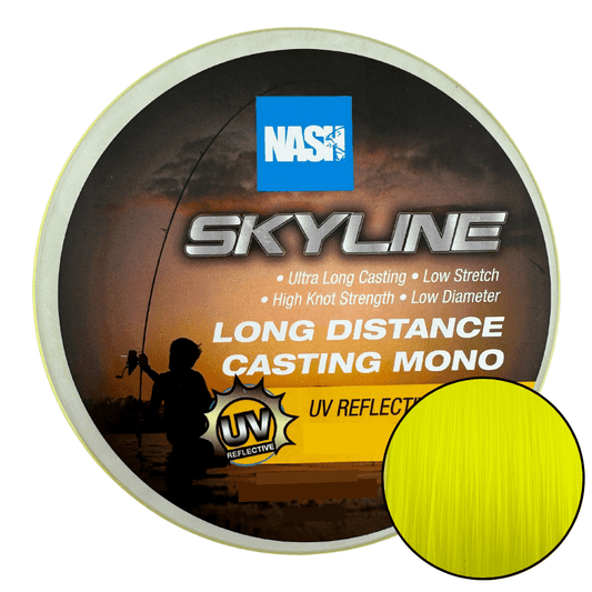 Nash Skyline Long Distance Mono UV Amarillo 0,30 mm 12 lbs 1000 m