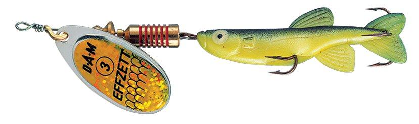 DAM MINNOW SPINNER 1 3G SINKING YELLOW/BLACK