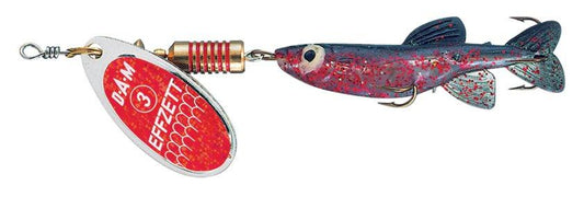 DAM MINNOW SPINNER 1 3G SINKING RED/GLITTER