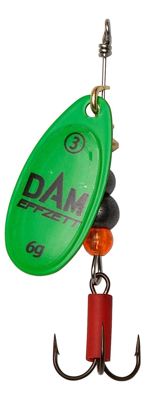 DAM FLUO SPINNER 3 6G SINKING GREEN