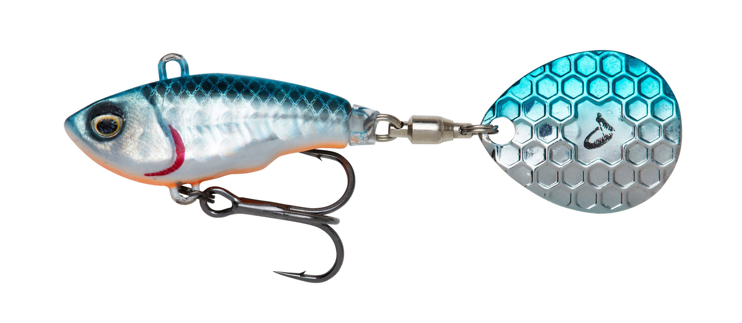 Savage Gear FAT TAIL SPIN 5.5CM 9G S BLUE SILVER