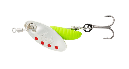 Savage Gear GRUB SPINNERS 0 2.2G S SILVER RED LIME