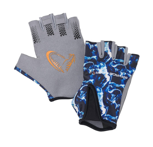 Savage Gear MARINE HALF GLOVE XL SEA BLUE