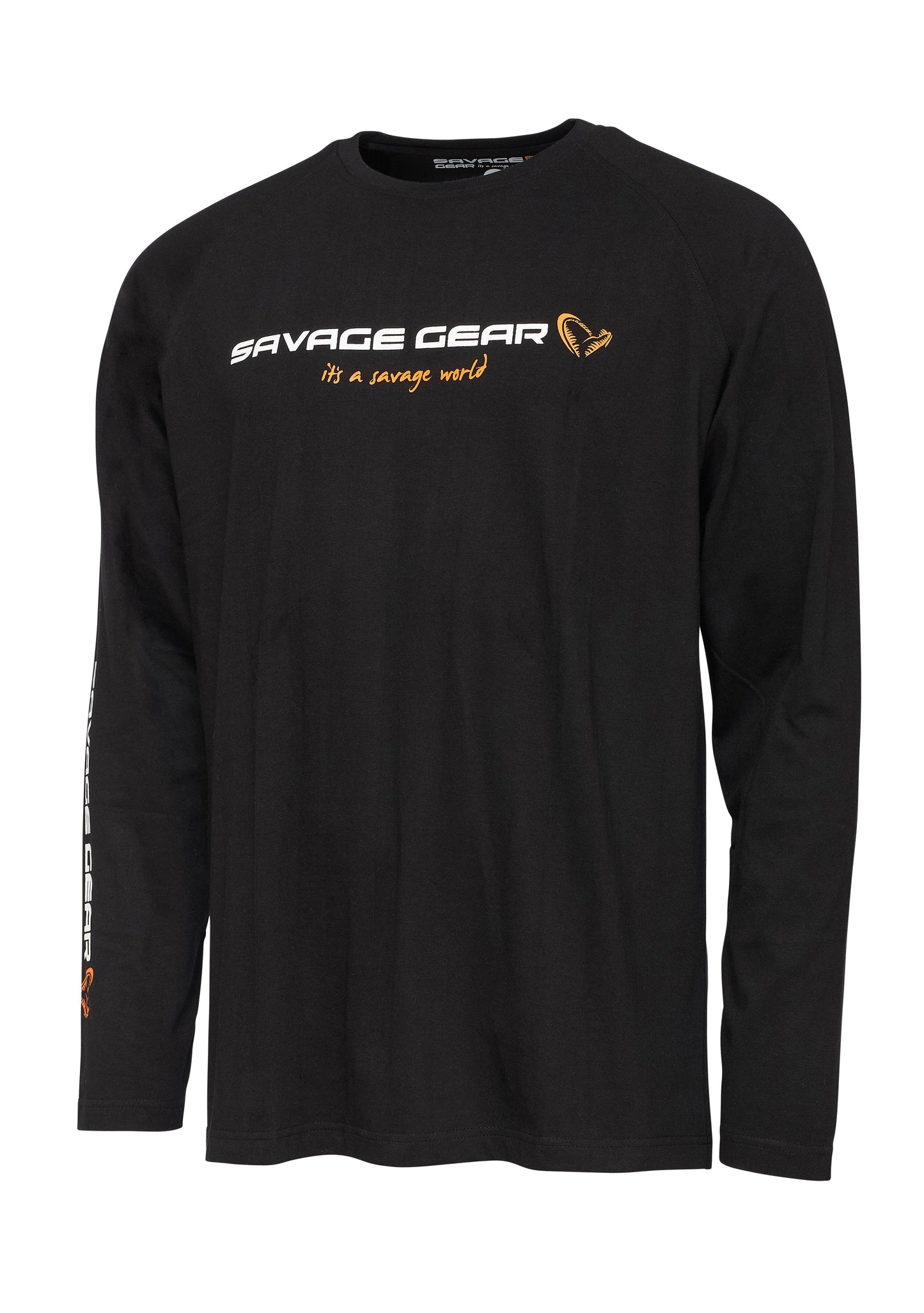 Savage Gear SIGNATURE LOGO LS T-SHIRT S BLACK CAVIAR