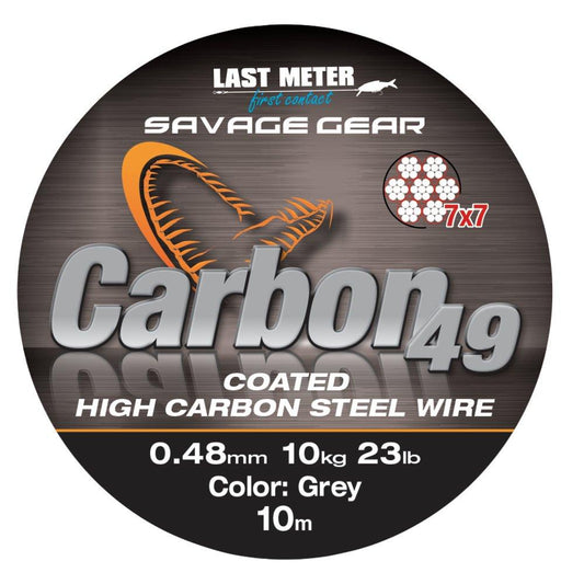 Savage Gear CARBON49 STEELWIRE 10M0.70MM23KG50LBS CG