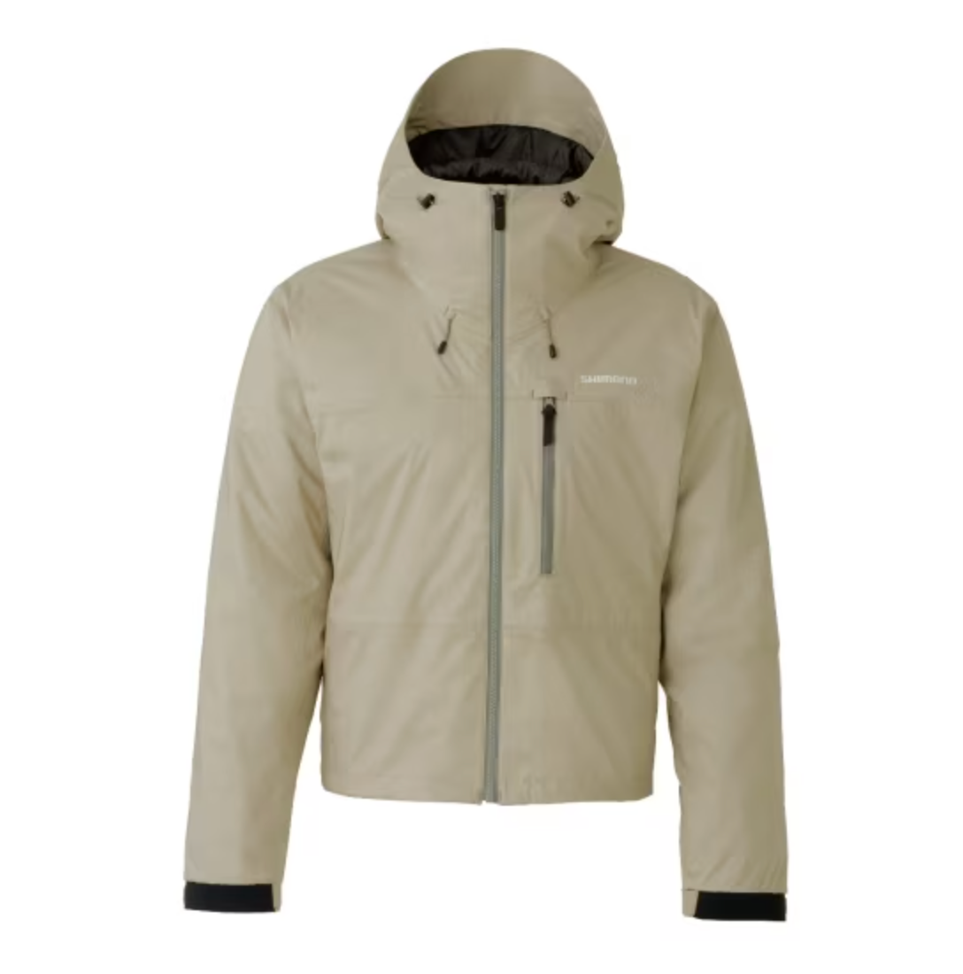 Shimano Apparel Durast Warm Short Rain Jacket Beige