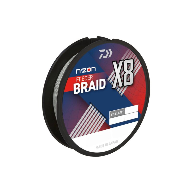 DAIWA N'ZON X8 Braid 0,08mm 5kg 300m Steel Grey