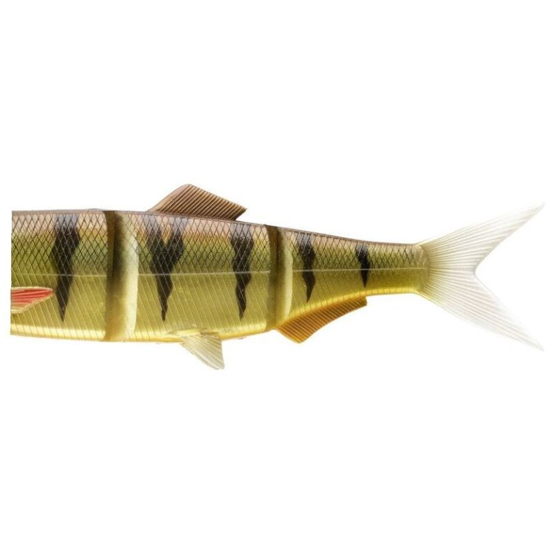 DAIWA Prorex Hybrid Swimbait SF Spare Tail 25cm Perch featuring a lifelike perch design with detailed scales and fins, ideal for fishing enthusiasts.