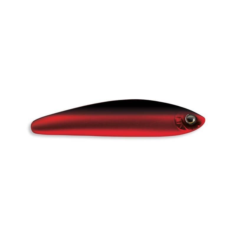 DAIWA Silver Creek ST Inline Lunker 8,5cm 21g Red Devil fishing lure with a sleek red and black design, ideal for freshwater fishing.