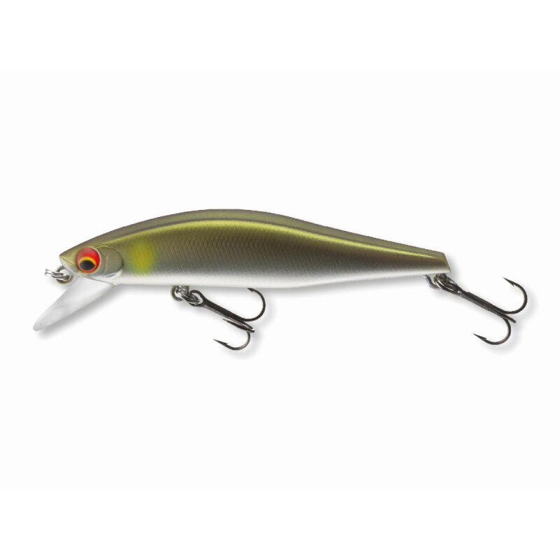 DAIWA Tournament Wise Minnow 70FS 7cm 7,5g in Matt Ayu color, featuring a sleek hard lure design with dual treble hooks for fishing.