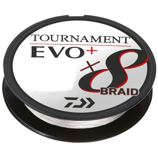 DAIWA Tournament X8 Braid EVO+ 0,12mm 8,6kg 2700m Weiß