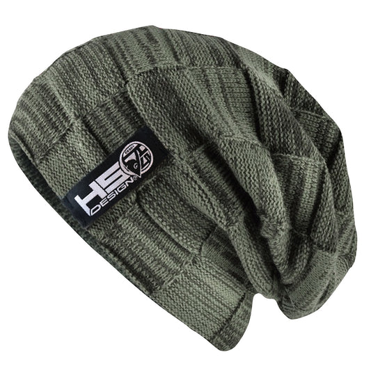 Green beanie HSD with fur