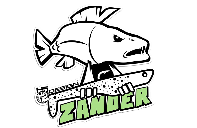 Sticker Zander cm 30x26