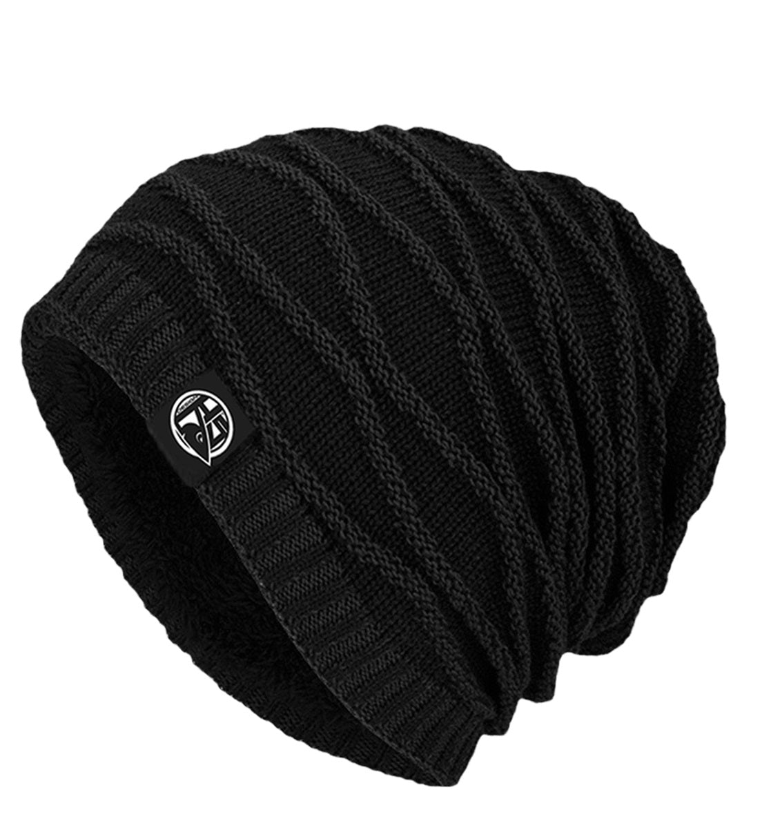 Black beanie HSD with fur