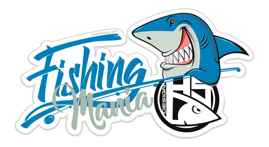 Sticker Fishing Mania cm 16,5x9