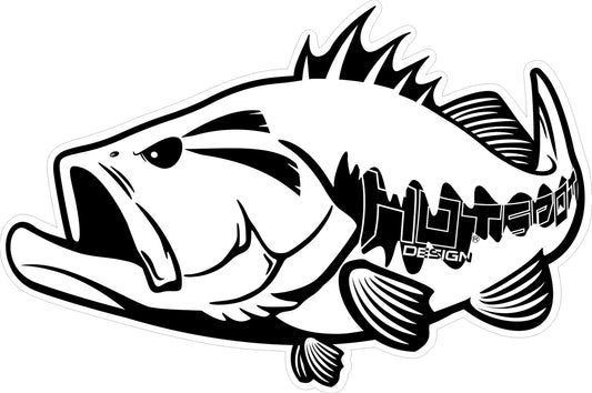 Sticker Black Bass cm 30x20