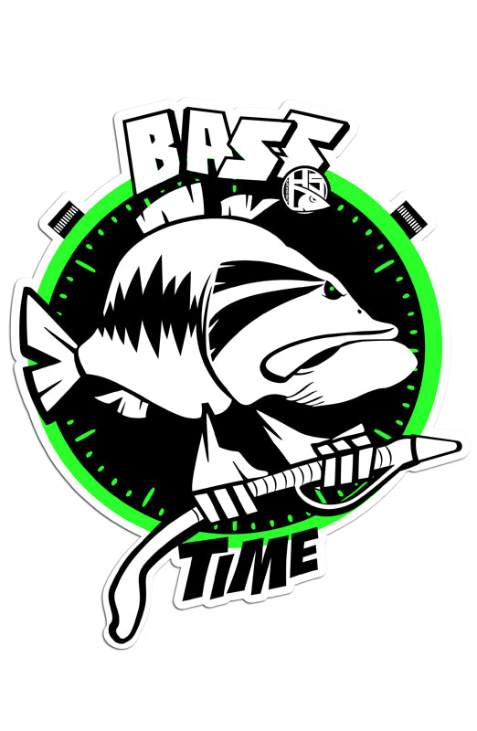 Sticker Bass Time cm 10x12