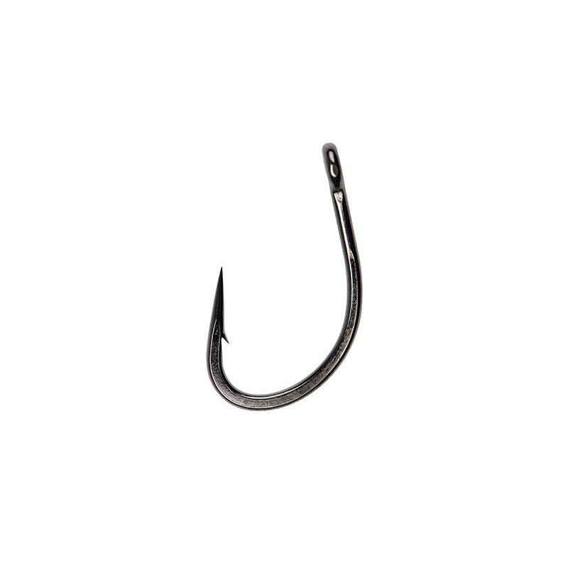 FOX Carp Hooks Curve Shank Short Gr.6 Schwarz 10Stk. featuring a durable black finish and sharp curved shank design for carp fishing.