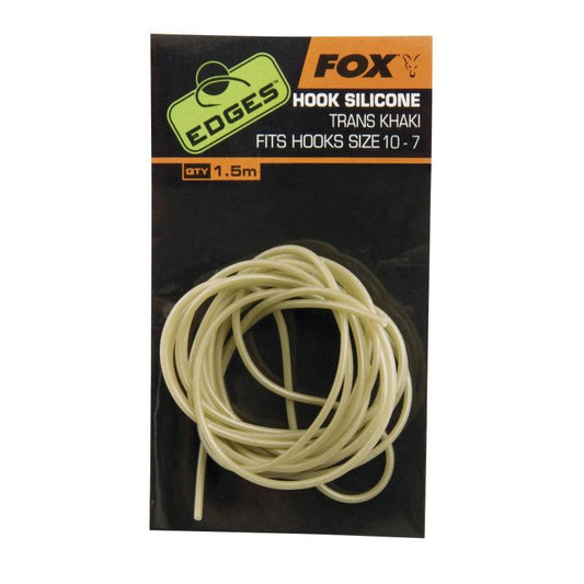 FOX Edges Hook Silicone Gr.10-7 1,5m Trans Khaki