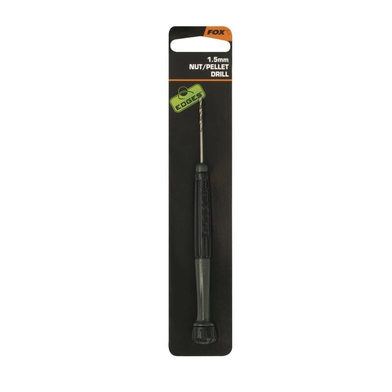 FOX Edges Nut Drill 1,5mm with ergonomic handle, designed for precision drilling of nuts and pellets in terminal tackle setups.