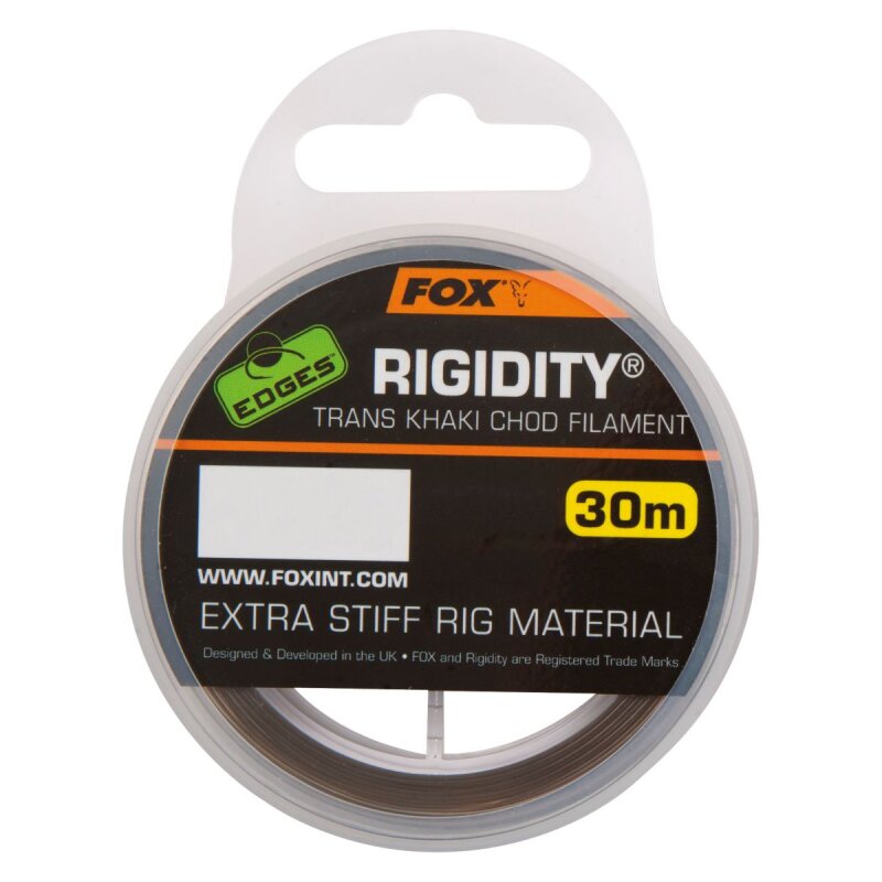 FOX Edges Rigidity Chod Filament 0,53mm 11,3kg 30m Trans Khaki