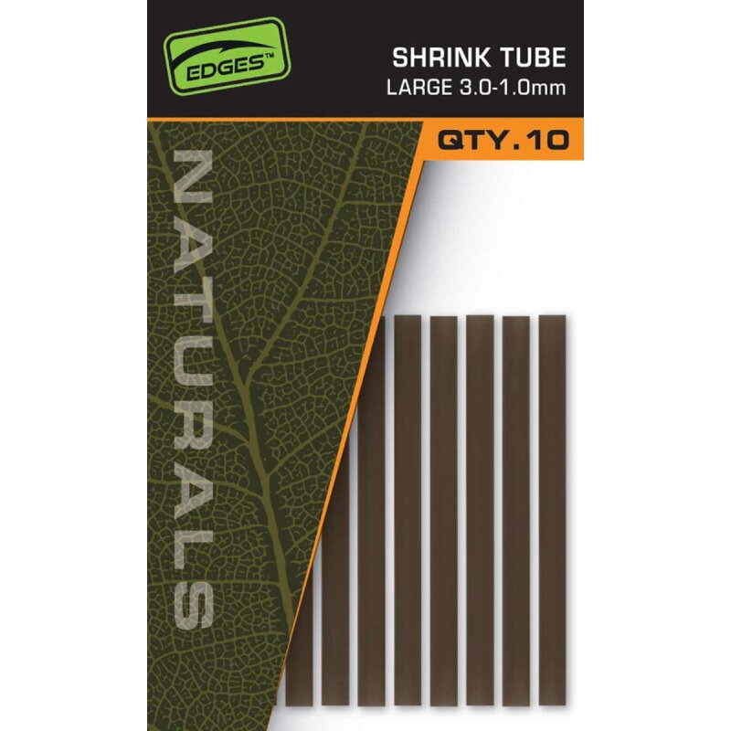 FOX Edges Shrink Tube Large 3-1mm Naturals Green 10Stk.