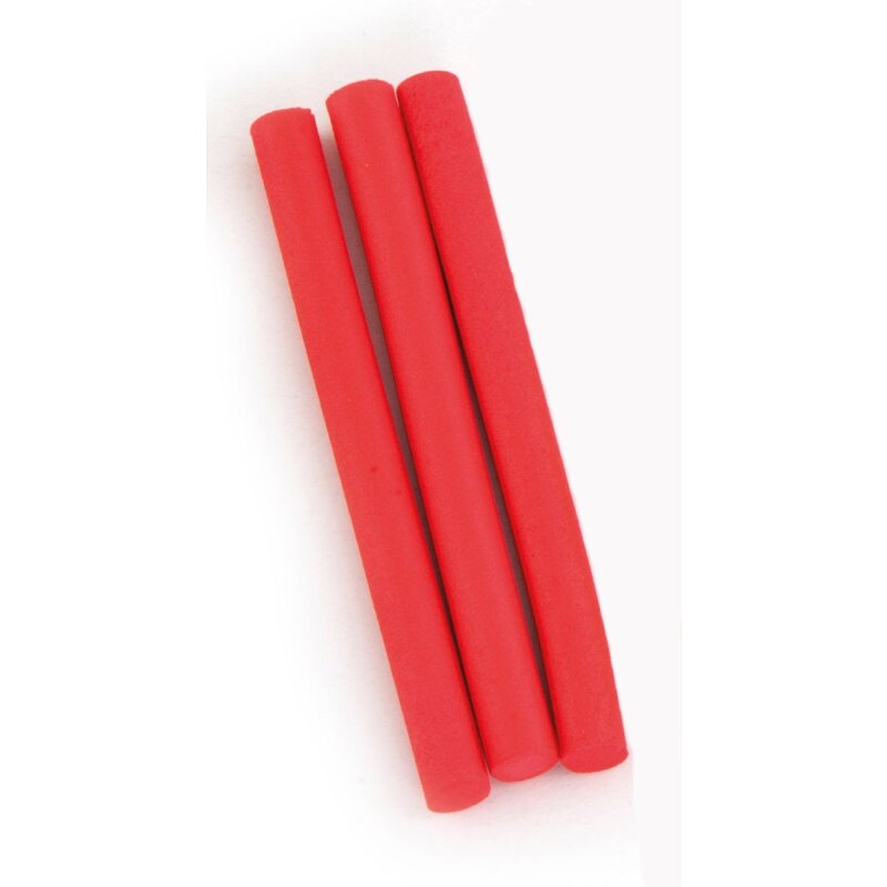 FOX Edges Zig Aligna Foam x 3 Red, durable red foam sticks designed for zig rig fishing setups, ideal for terminal tackle applications.