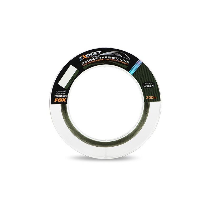 FOX Exocet Pro Double Tapered Mainline 0,26-0,5mm 4,5-15,9kg 300m Low-Vis Green