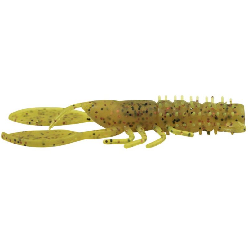 FOX RAGE Creature Crayfish 7cm UV Golden Glitter lure with realistic crayfish design, golden glitter finish, and UV-enhanced visibility. Pack of 6.