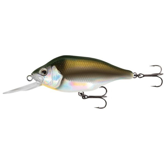 FOX RAGE Hitcher Crank & Troll DR 10cm 35g UV Real Shiner fishing lure with realistic shiner design, deep-diving lip, and dual treble hooks.