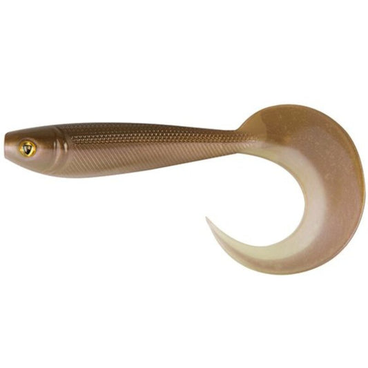 FOX RAGE Pro Grub 12cm 11g UV Wakasagi lure with a curved tail and realistic fish-like design, ideal for predator fishing.