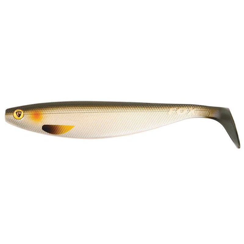 FOX RAGE Pro Shad Natural Classic II 10cm 6g Silver Baitfish lure with realistic silver and gold baitfish design, ideal for predator fishing.