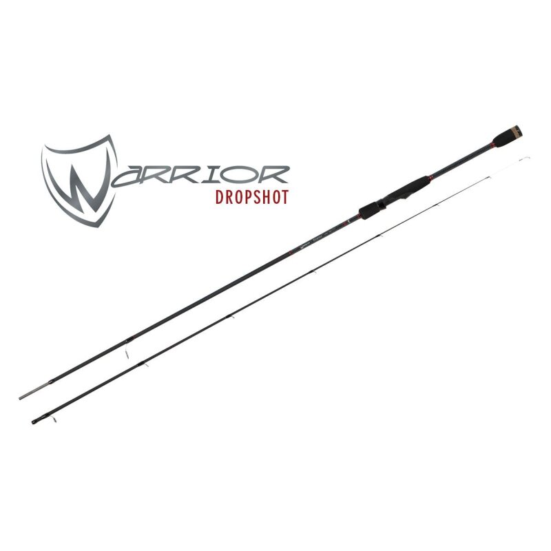 FOX RAGE Warrior Dropshot Rod 2,1m 4-17g featuring a sleek two-piece design with lightweight construction, ideal for jigs and precision fishing.