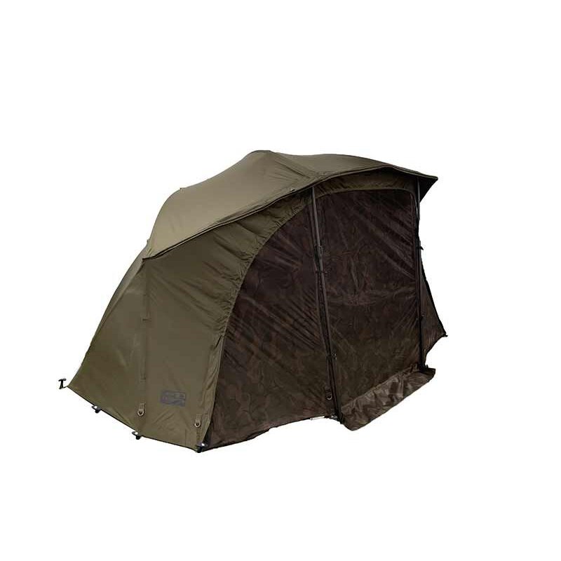 FOX Retreat Brolly System Camo Mozzy Mesh with durable camouflage design and mosquito mesh for camping protection.